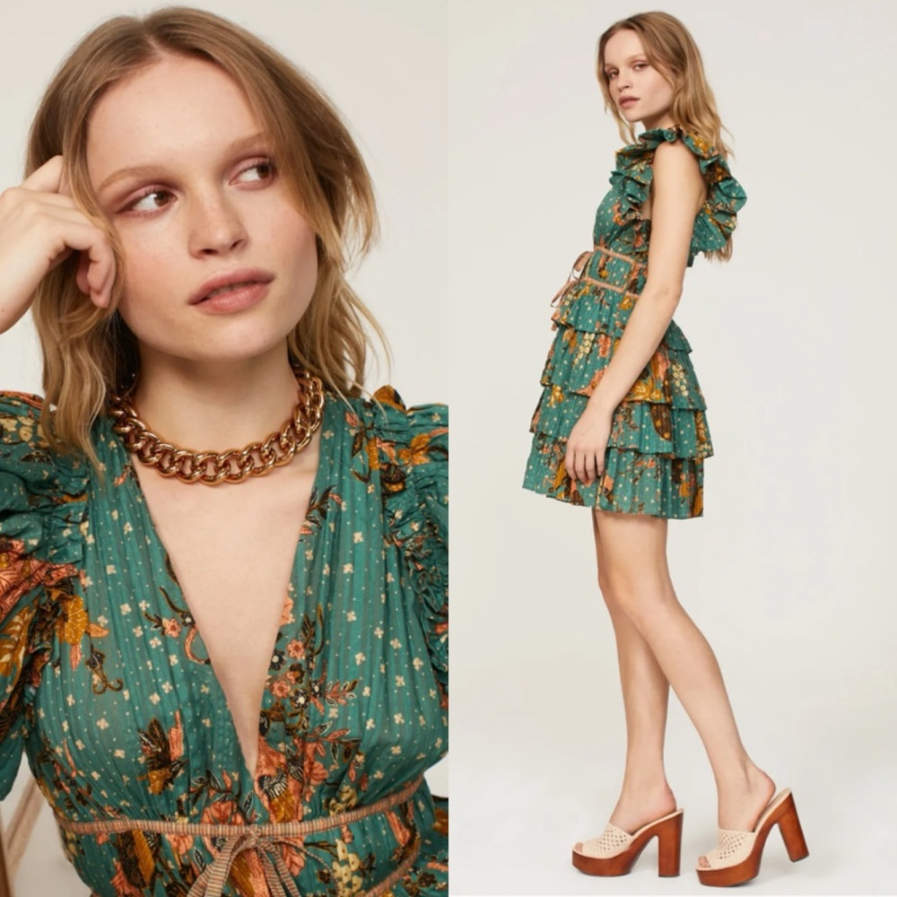 Ulla Johnson Marni Dress in Hummingbird Size 0 - Picture 6 of 14